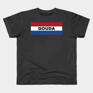 Gouda City in Netherlands Flag Kids T-Shirt